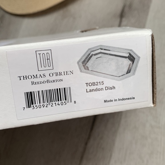 Thomas O'Brien by Reed & Barton Landon 22-Inch Nickel Plate Cocktail Tray NIB - Picture 15 of 16